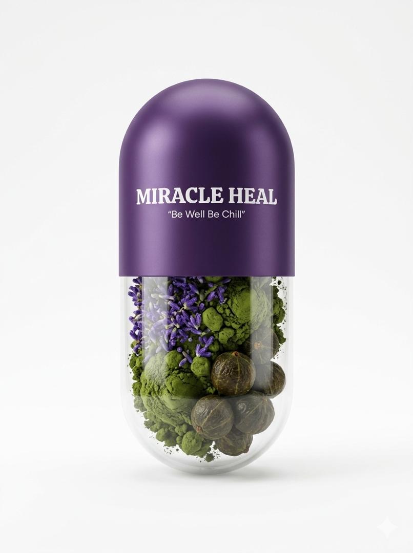 Cápsula Miracle Heal con ingredientes naturales